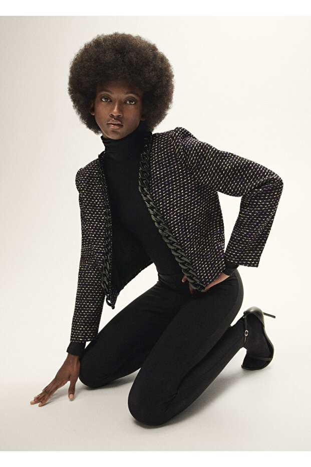 Kadın Soluk Leylak Ceket - 7