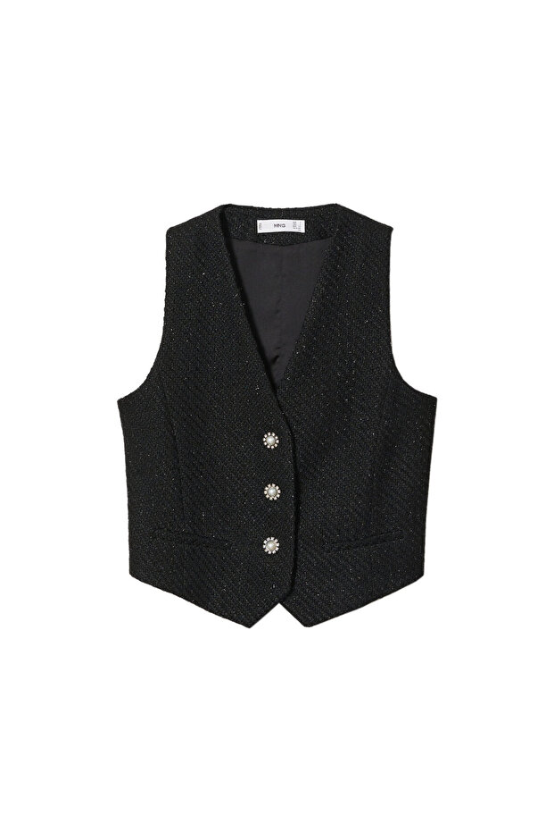 Siyah Kadın Yelek 37089103 - 4