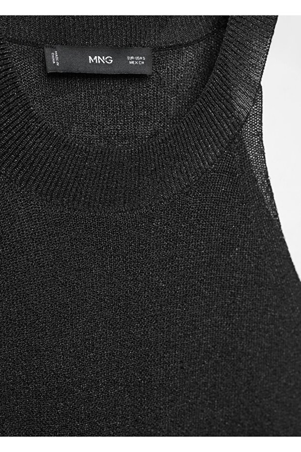 Lurex Triko Askılı Bluz - 6