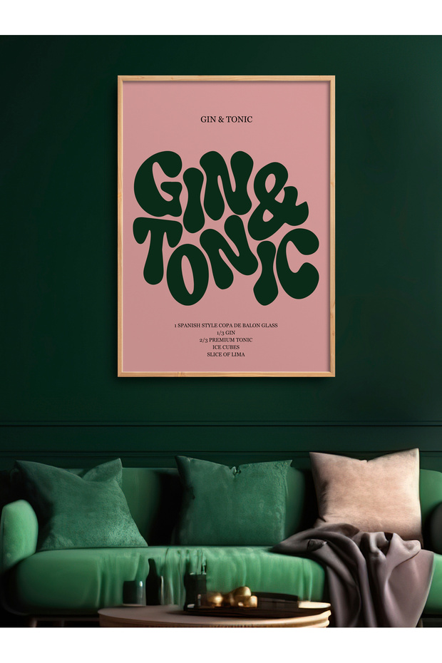 لوحة مفردة مطبوعة بإطار من Gin&Tonic TK/331