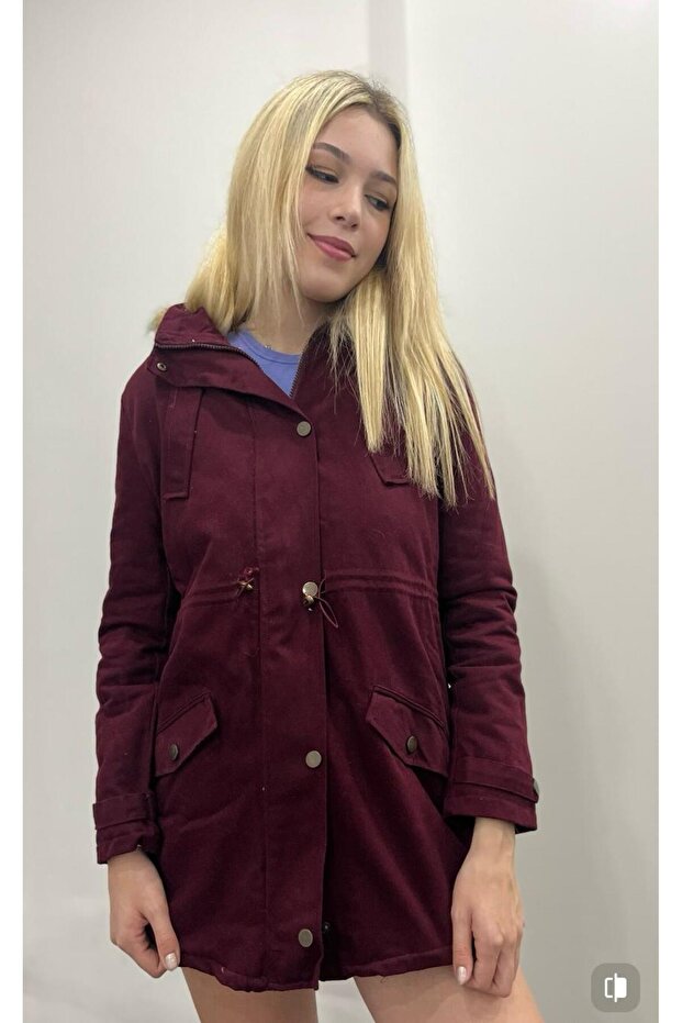 Kapüşonlu Mont Parka - 2