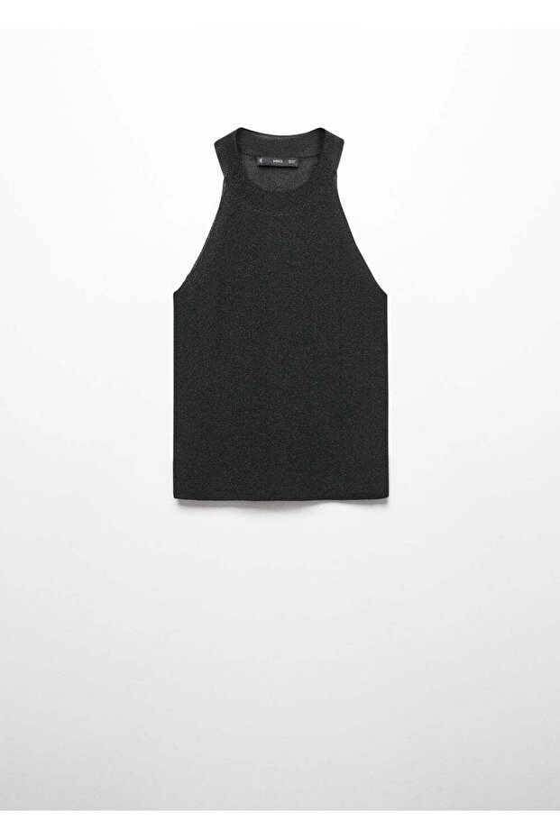 Lurex Triko Askılı Bluz - 3