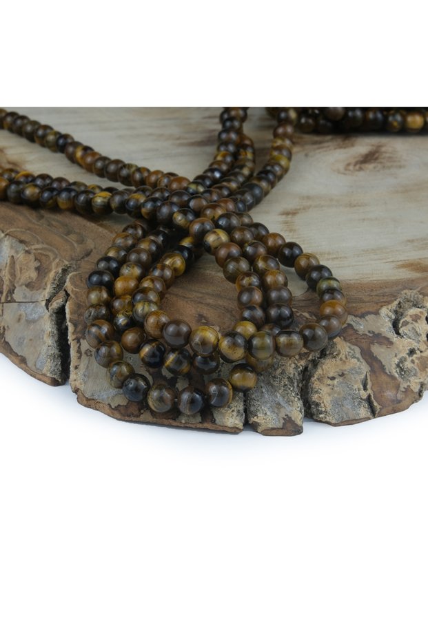 Tiger Eye Natural Stone Beads 6 mm