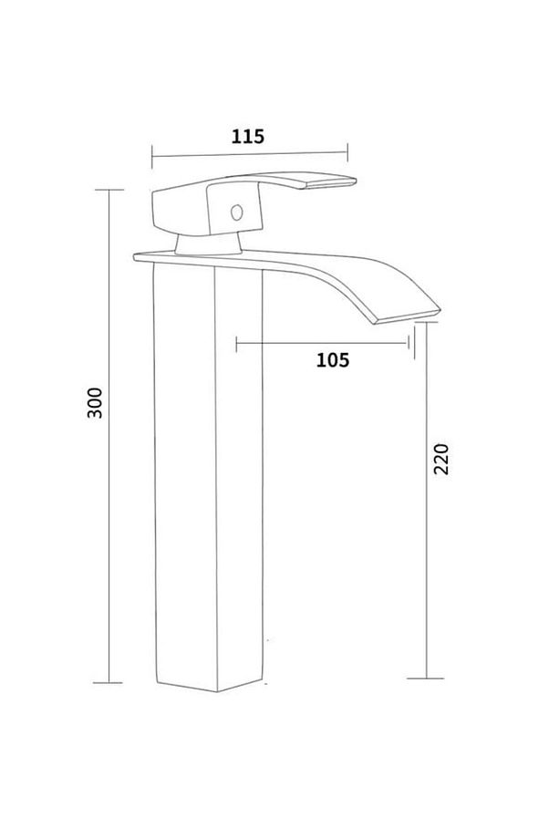 Krom Çanak Lavabo Bataryası Oval Havza Model Uzun/yüksek Gümüş Gri Lavabo Musluğu Çift Girişli - 9