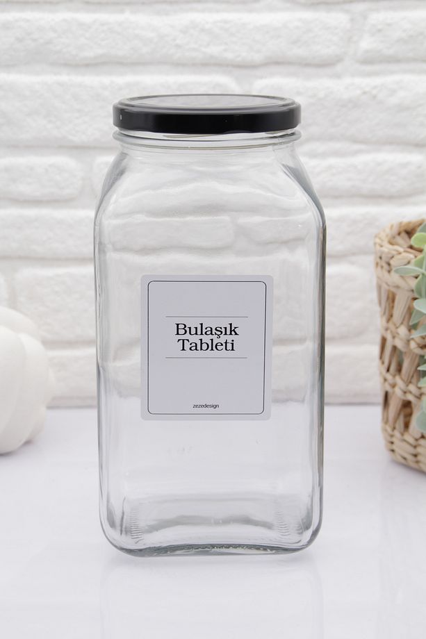 Cam Bulaşık Deterjan Kavanozu/kutusu - 1