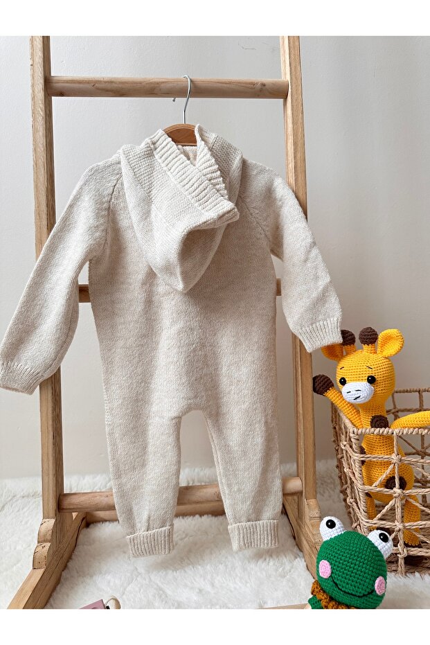 Bej Triko Örme Tulum %100 Pamuk Unisex - 2