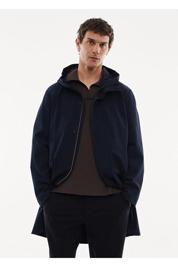 Su Geçirmez Kapüşonlu Parka - 1