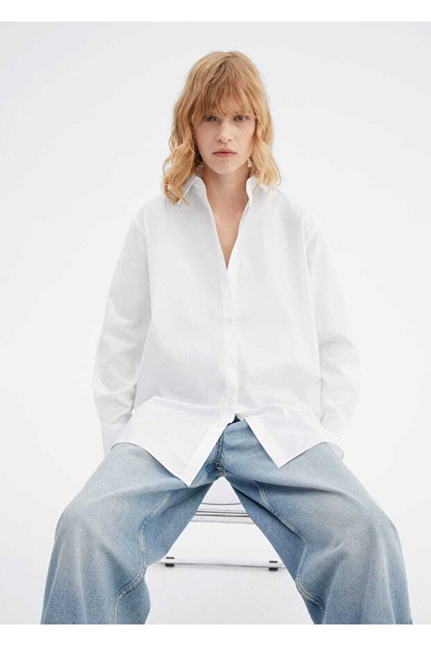 Langes Baumwollhemd - 7