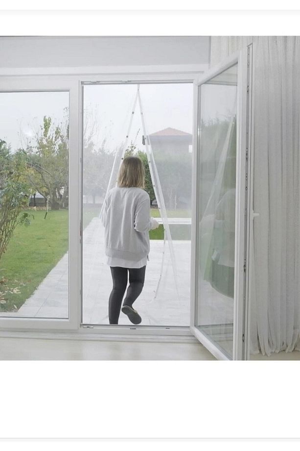 2 Adet Tül Mıknatıslı Kapı Sinekliği 60x210 Cm - 1