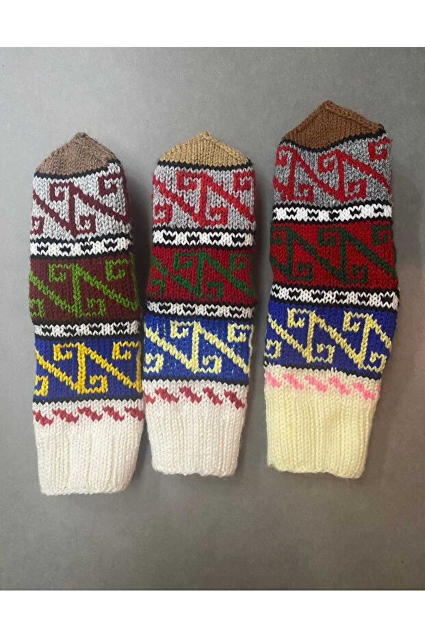 El Örgüsü Kısa Çorap - 3