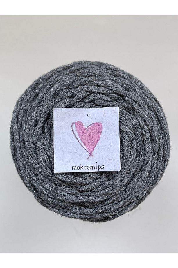 MAKROME İP (250gr-185m-2mm) PREMIUM PAMUK KOTON COTTON YUVARLAK HOBİ ÇANTA ÖRGÜ İPİ - 2