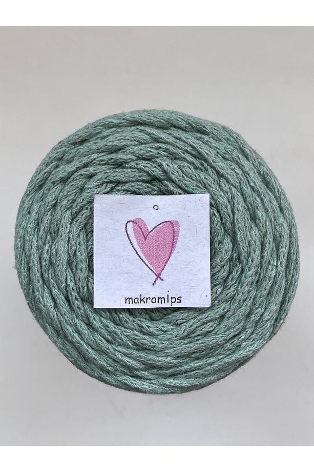 MAKROME İP (250gr-185m-2mm) PREMIUM PAMUK KOTON COTTON YUVARLAK HOBİ ÇANTA ÖRGÜ İPİ - 3