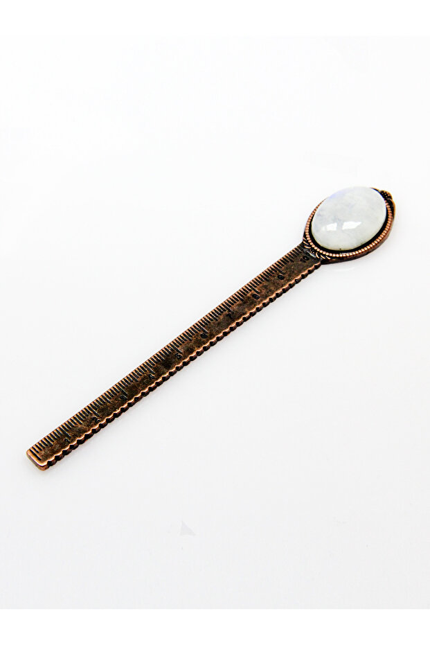 Natural Stone Moonstone Natural Stone Bookmark and Ruler