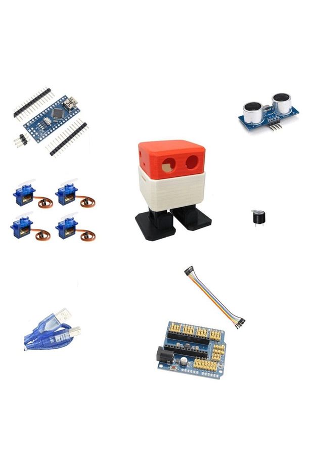 Emes Robotik Emes Kırmızısı Otto Robot Seti - 1