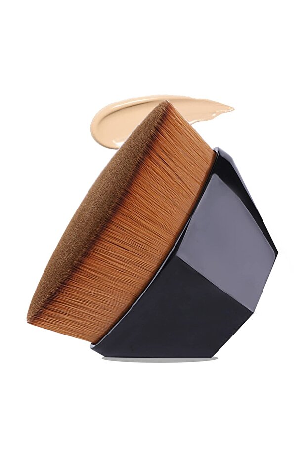 Black Hexagon Body Cream Makeup Face Blush Liquid Powder Foundation Brush