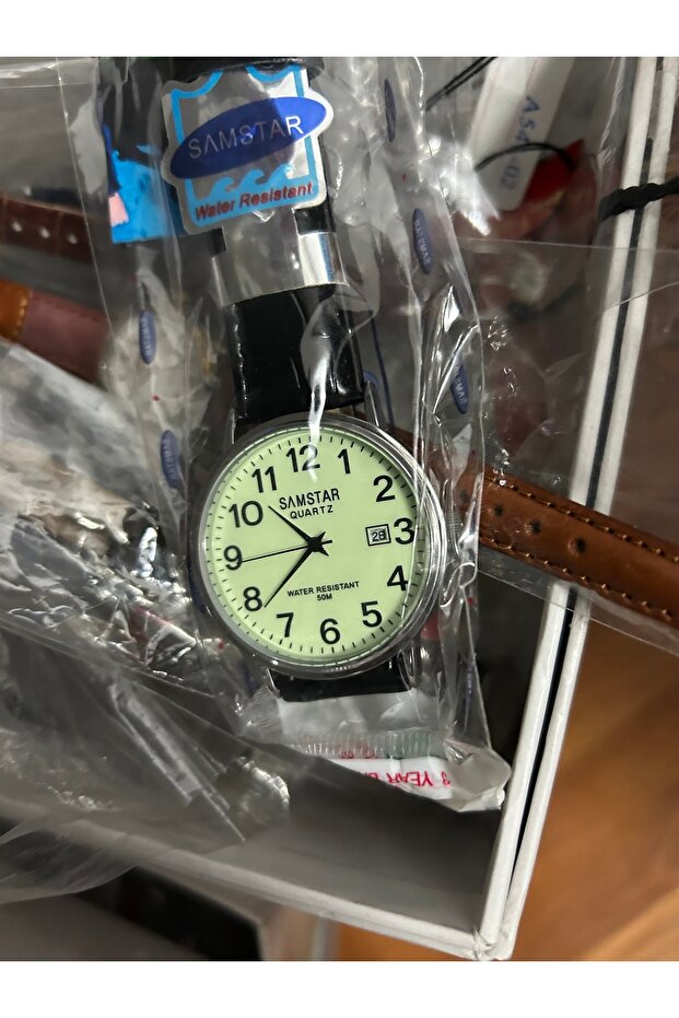 Fosforlu kadran unisex kol saati - 4