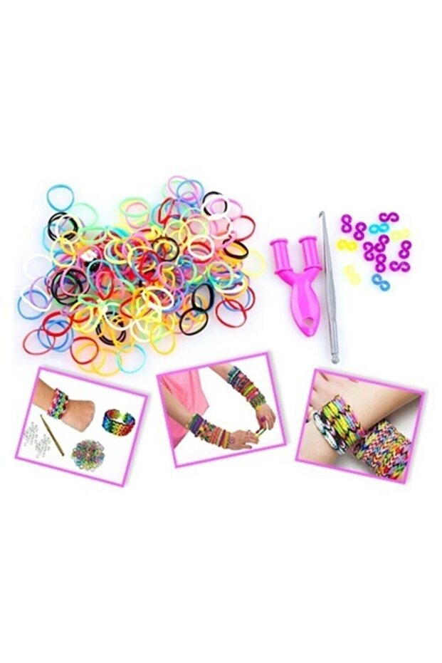Educational Knitting Rubber Bracelet Making Set 5 Pack