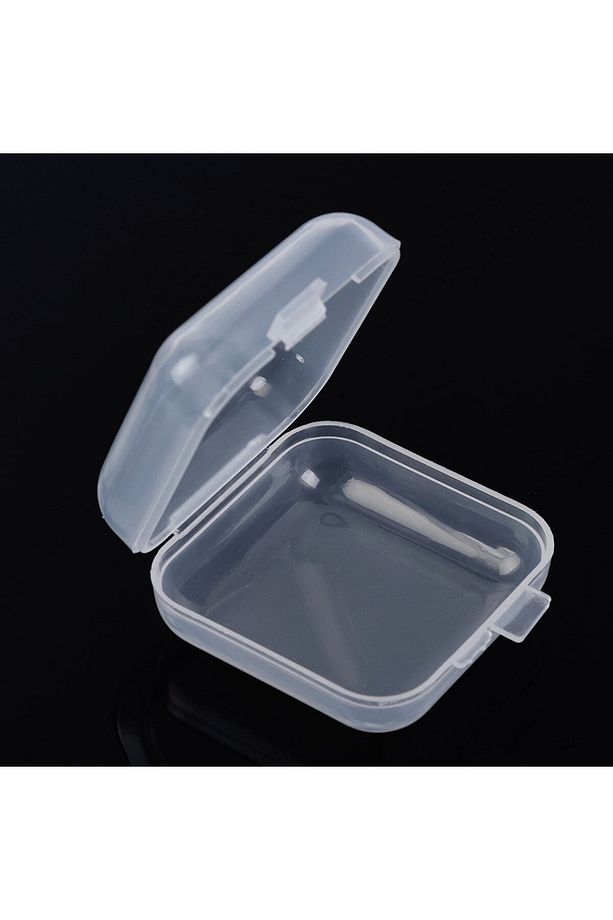 2 Adet Mini Şeffaf Plastik Altın Takı Mücevher Kolye Yüzük Küpe Saklama Kutusu - 4