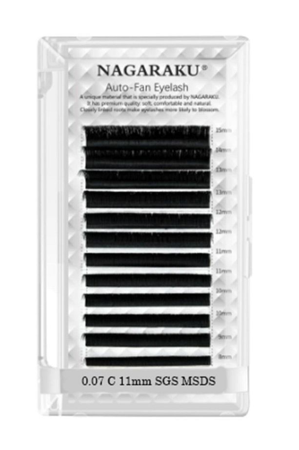 NAGARAKU Kolay Volüm Çek Tak Kirpik 0.07c 11mm - 1
