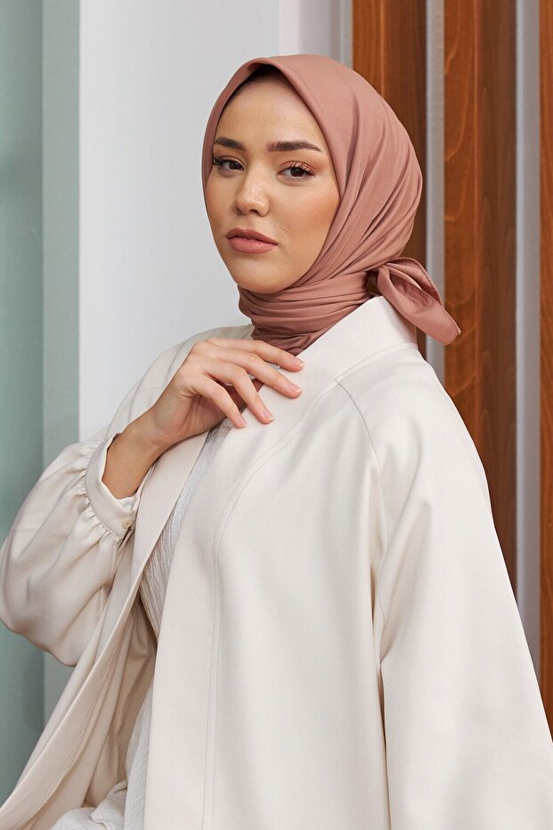 Solid Color Twill Scarf - 1