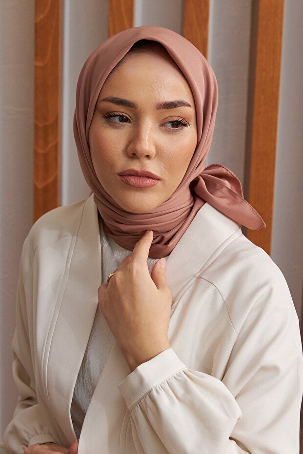 Solid Color Twill Scarf - 4