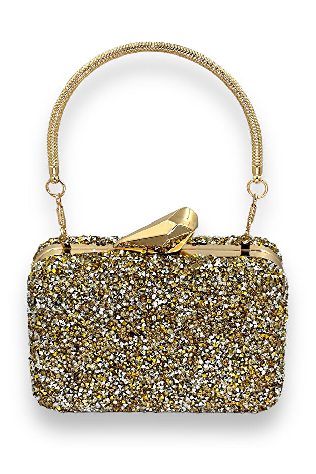 Mini Size Jewelled Handle Evening Bag Bridal Bag Evening Bag Portfolio Graduation Bag