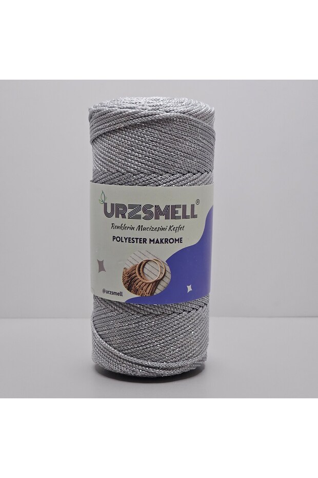 Glitter Polyester Macrame 200gr, 250mt, No. 4Thread Plate, Bag and Accessory Thread