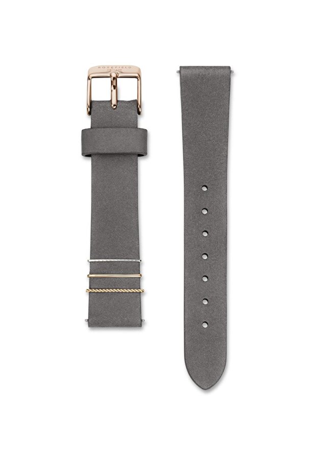Wegrs.s142 Dark Gray 16mm Leather Strap