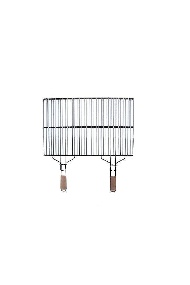 63x40 Krom Kaplamalı Çift Saplı Izgara - 1