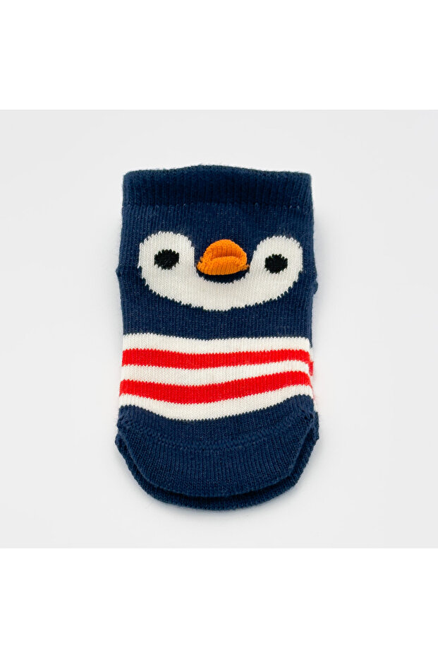 3'lü Sevimli Dostlar Bebek Çorap - 7