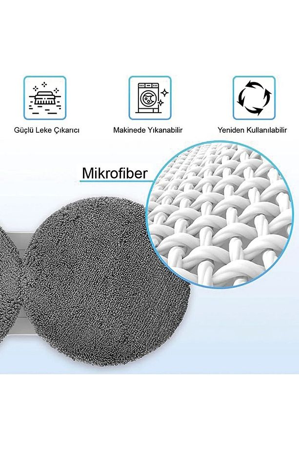 Cleanbot Cam Robotu Yedek Mop Bez 6'lı Paket - 4
