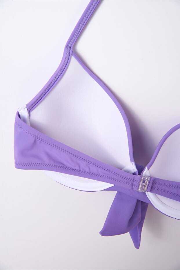 Lila Kaplı Bikini Üstü - 7