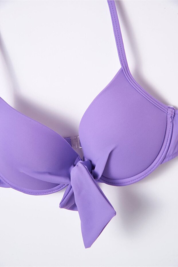 Lila Kaplı Bikini Üstü - 6