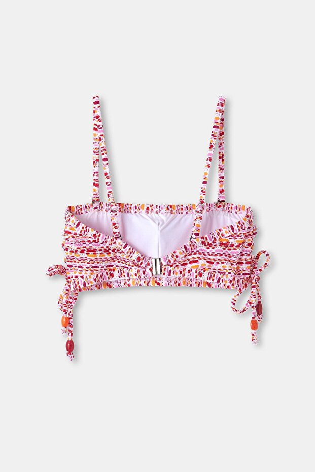 Red Strapless Bikini Top - 2