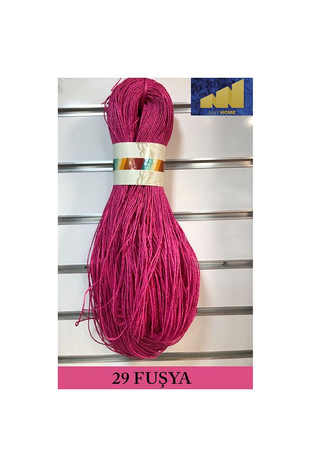 Kağıt Ip 500gr , El Örgü Ipi , Yümüşak , Yeni ,( Renk No:29 Fuşya) - 1