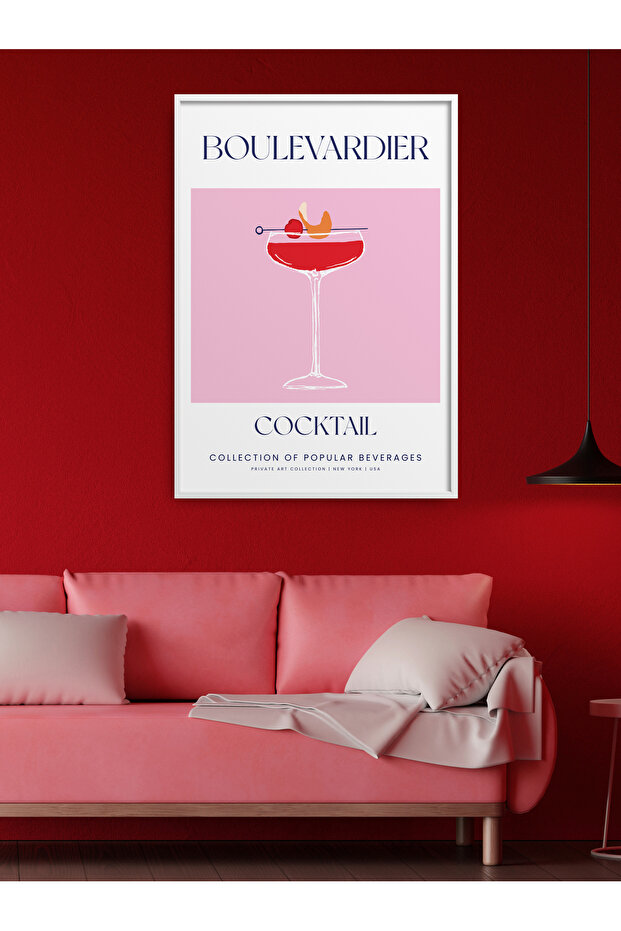 Single Framed Cocktail Series Painting Modern Poster Painting Tk/440