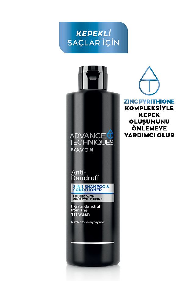 Advance Techniques Kepek Karşıtı 2'si 1 Arada Şampuan ve Saç Kremi 400 Ml. İkili Set - 3