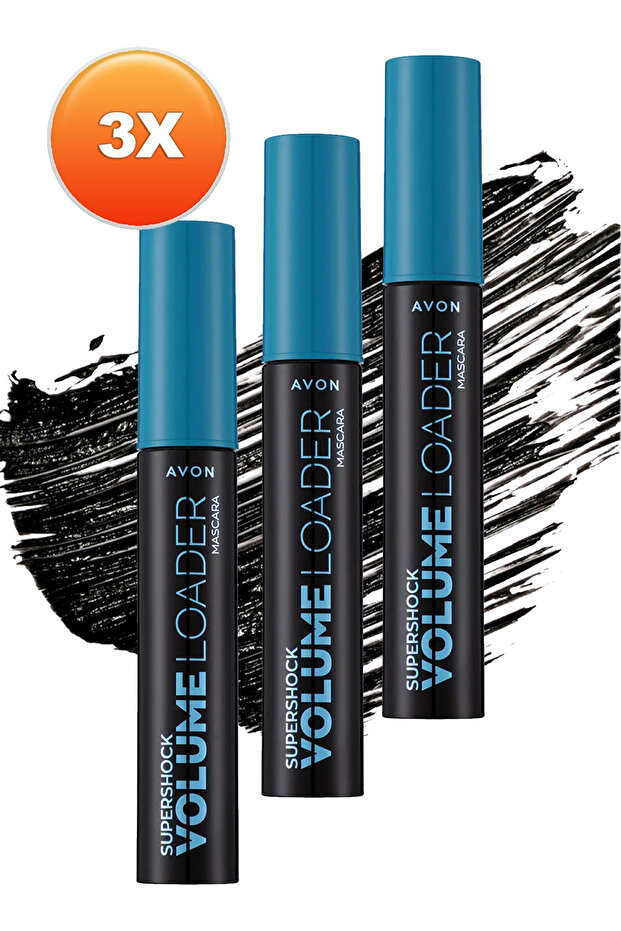 Supershock Volume Loader Maskara 10 Ml. Blackest Black Üçlü Set - 2