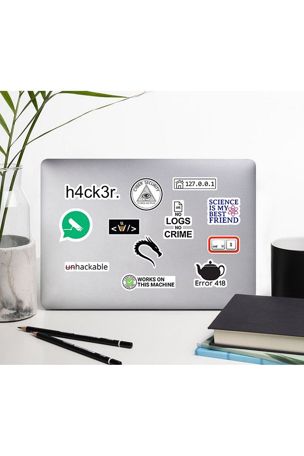 Yazılım & Yazılımcı Laptop Notebook Tablet Etiket Sticker Set P6 - 2