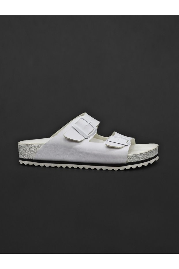 White Sports Unisex Slippers