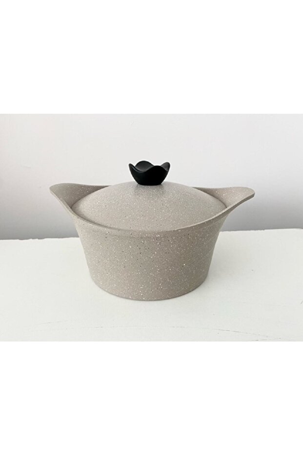 Granit Döküm 24 Cm Derin Tencere/ Vizon - 2