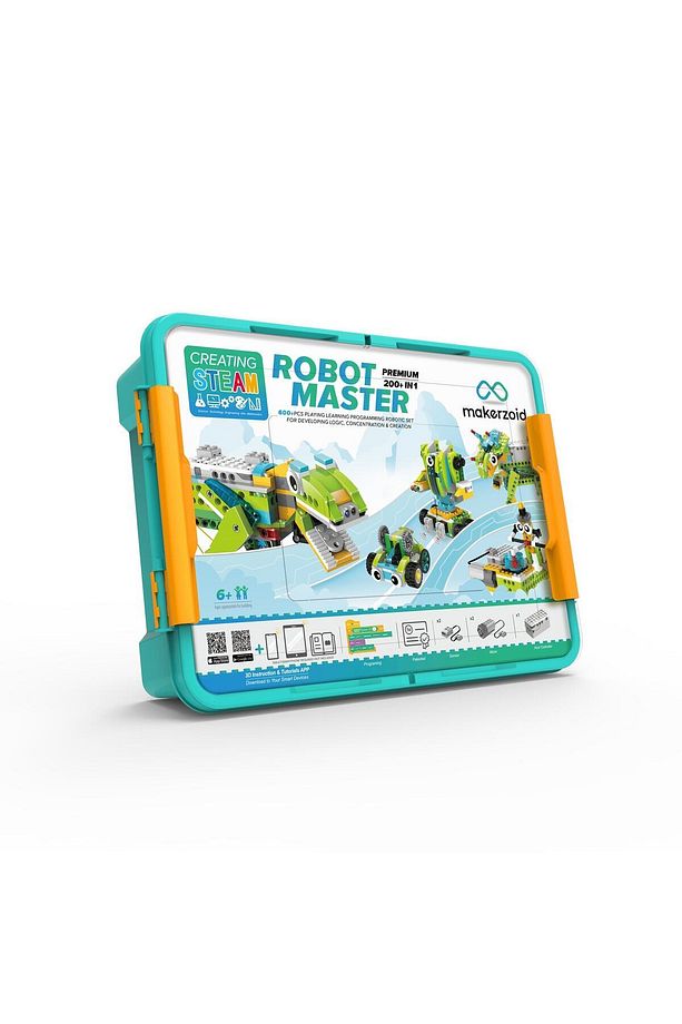 Makerzoid, Robot Master Premium, Robotik Kodlama Seti / 600 Parça, 200 Farklı Robot - 3