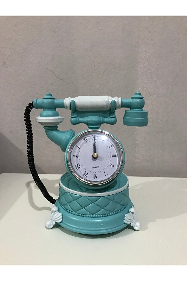 Dekoratif Polyester Telefon Saatli - 2