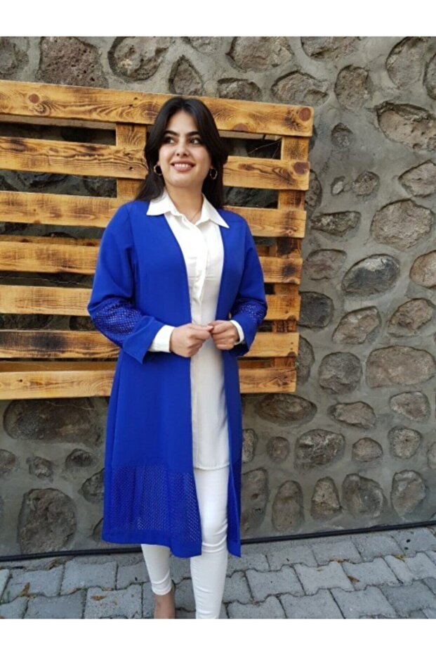 Women's Cobalt Blue Double Hijab Tunic