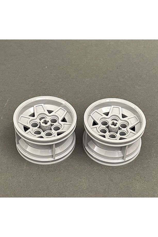 Aksesuar Custom Technic Moc Tekerlek Büyük Boy 56mm X 34 Gri Jant 2 Adet Gönderilecek - 1