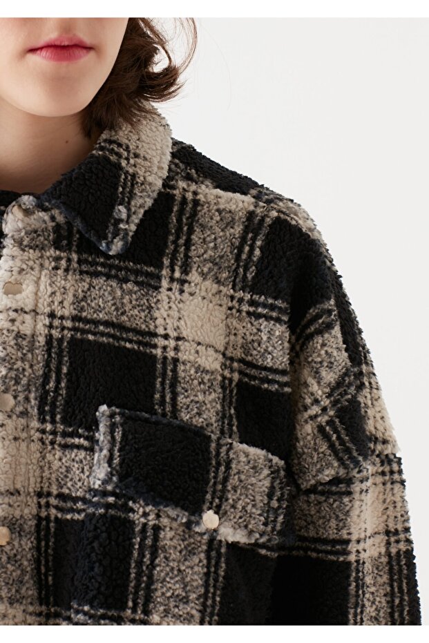 Siyah Kareli Gömlek - 5