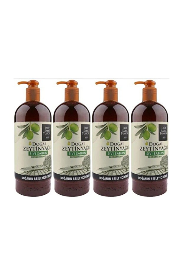 Natural Olive Oil Liquid Soap 750 ml 4 Pieces