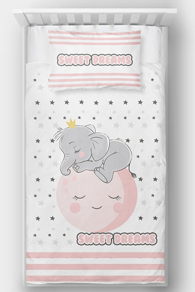 Elephant on the Moon Single Bedspread