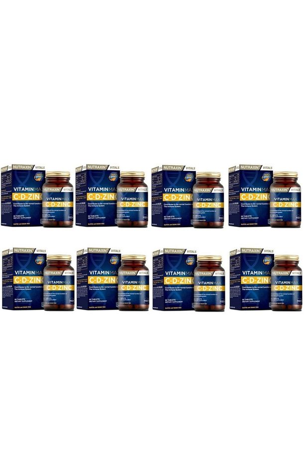 Tek Tablette C Vitamin D Vitamin Ve Çinko Içeren Vitamin Max 60 Tablet*8 Adet - 1