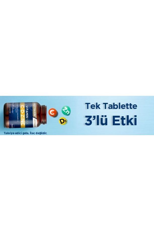 Tek Tablette C Vitamin D Vitamin Ve Çinko Içeren Vitamin Max 60 Tablet*8 Adet - 2
